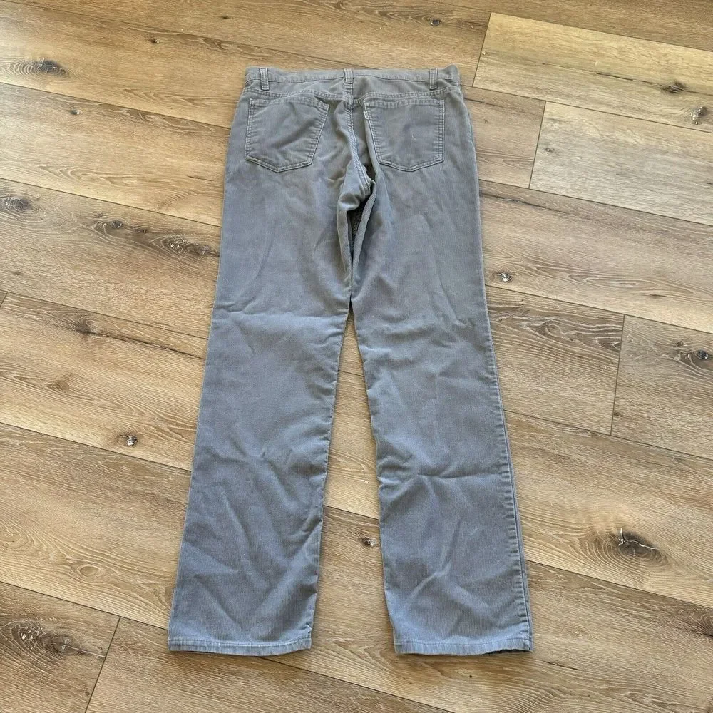 Vintage Levi's 515 Corduroy Jeans Mens 34‎ x 33 Gray USA Made 90s Cords